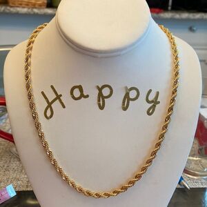 Thalia Sodi NWT Gold color rope necklace